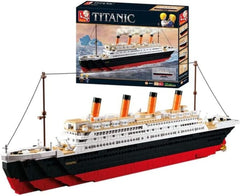 Sluban Klemmbausteine ​​​​​​Sluban SL95337, Großer Bausatz (1012 Teile) [M38-B0577], Spielset, Klemmbausteine, Schifffahrt, mit Spielfigur, Titanic, Mehrfarbig