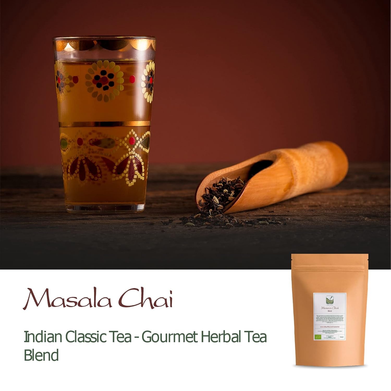 Masala Chai Ceai negru organic - perfect pentru India Latte - amestec indian organic 100 g