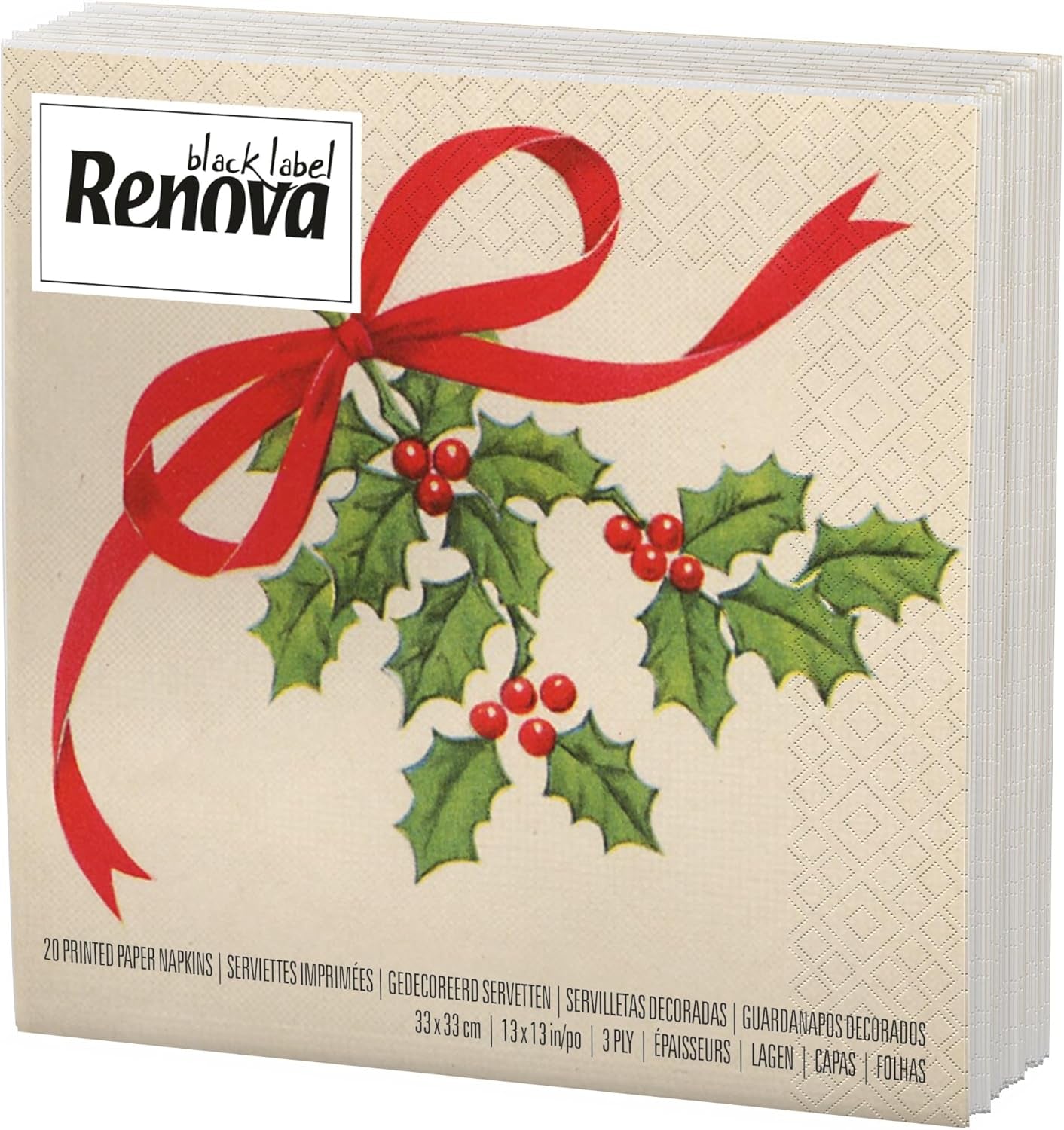 Serviettes de Noël Renova - 20 serviettes en papier