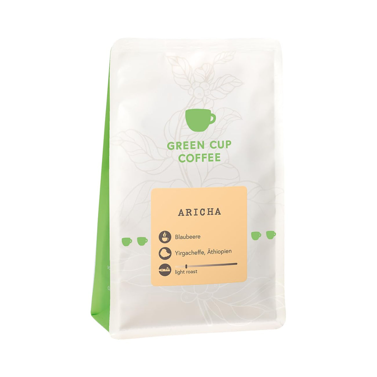 Café - Aricha I 100% Arabica I Café en grains 250g I Idéal pour machines à café automatiques, café filtre et presse française aux arômes fruités I torréfaction légère