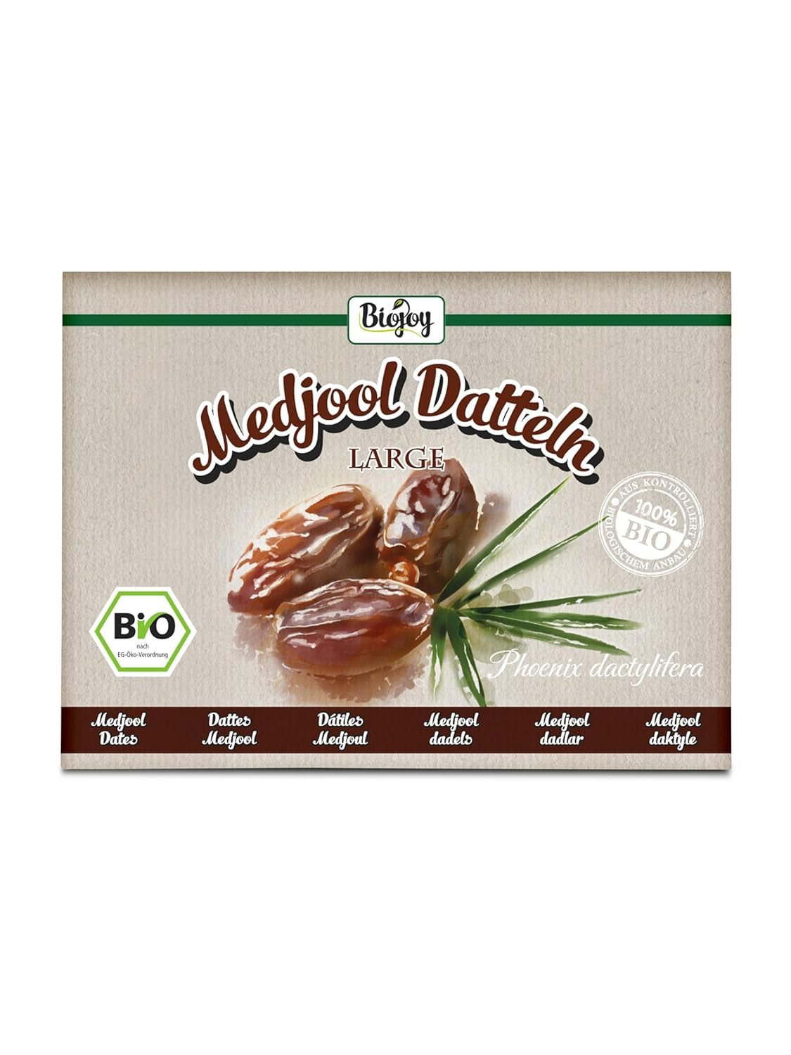 Biojoy Dattes BIO-Medjool d'Israël (5 kg), séchées et entières, non soufrées, Produits déshydratés de la Mer Naty Shop 5 kg (1 paquet)