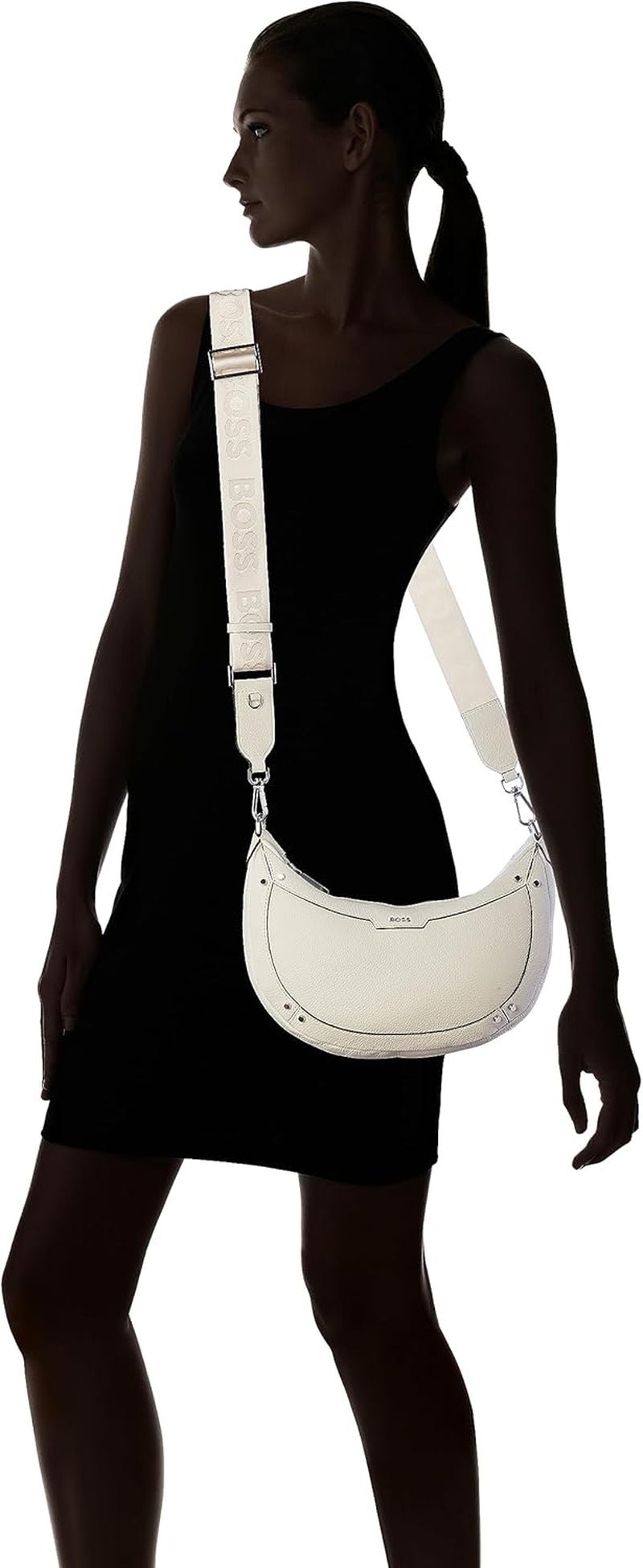 BOSS Ivy Hobo W. Hobo pour femme, ouvert blanc114 Sacs pour femme Naty Shop