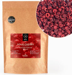 BRIX Cerises amères lyophilisées | Cerises séchées naturelles 105g | Fruits secs Great Taste Award, cerises amères séchées | Les vitamines végétaliennes sans gluten et sans OGM sont préservées Produits déshydratés Naty Shop Titre par défaut