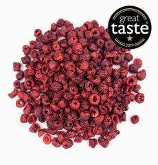 BRIX Cerises amères lyophilisées | Cerises séchées naturelles 105g | Fruits secs Great Taste Award, cerises amères séchées | Sans OGM Sans gluten Les vitamines végétaliennes sont conservées Produits déshydratés Naty Shop