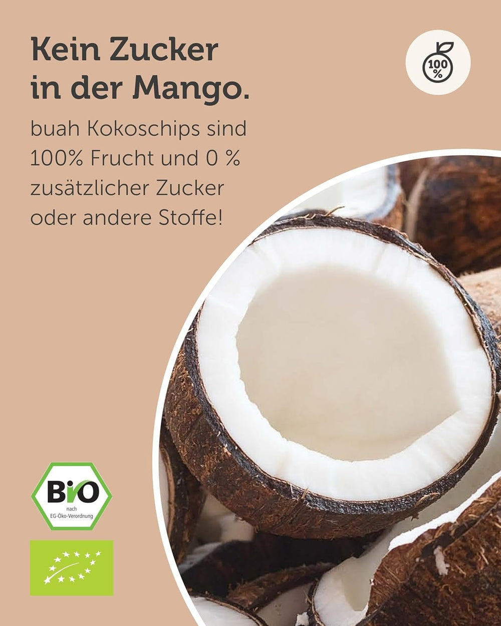 BUAH® Chips de noix de coco séchées | Chips de noix de coco biologiques, snacks, muesli et chips de noix de coco | Substitut idéal aux bonbons | Vegan et sans sucre ajouté | 400g de produits déshydratés Naty Shop