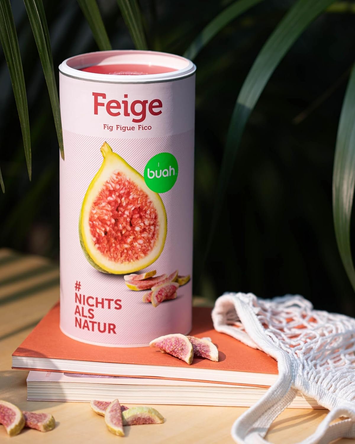 BUAH® Figues lyophilisées | Chips de figues En collation, pour muesli et desserts | Substitut idéal aux bonbons | Vegan et sans sucre ajouté | 220g de produits déshydratés Naty Shop