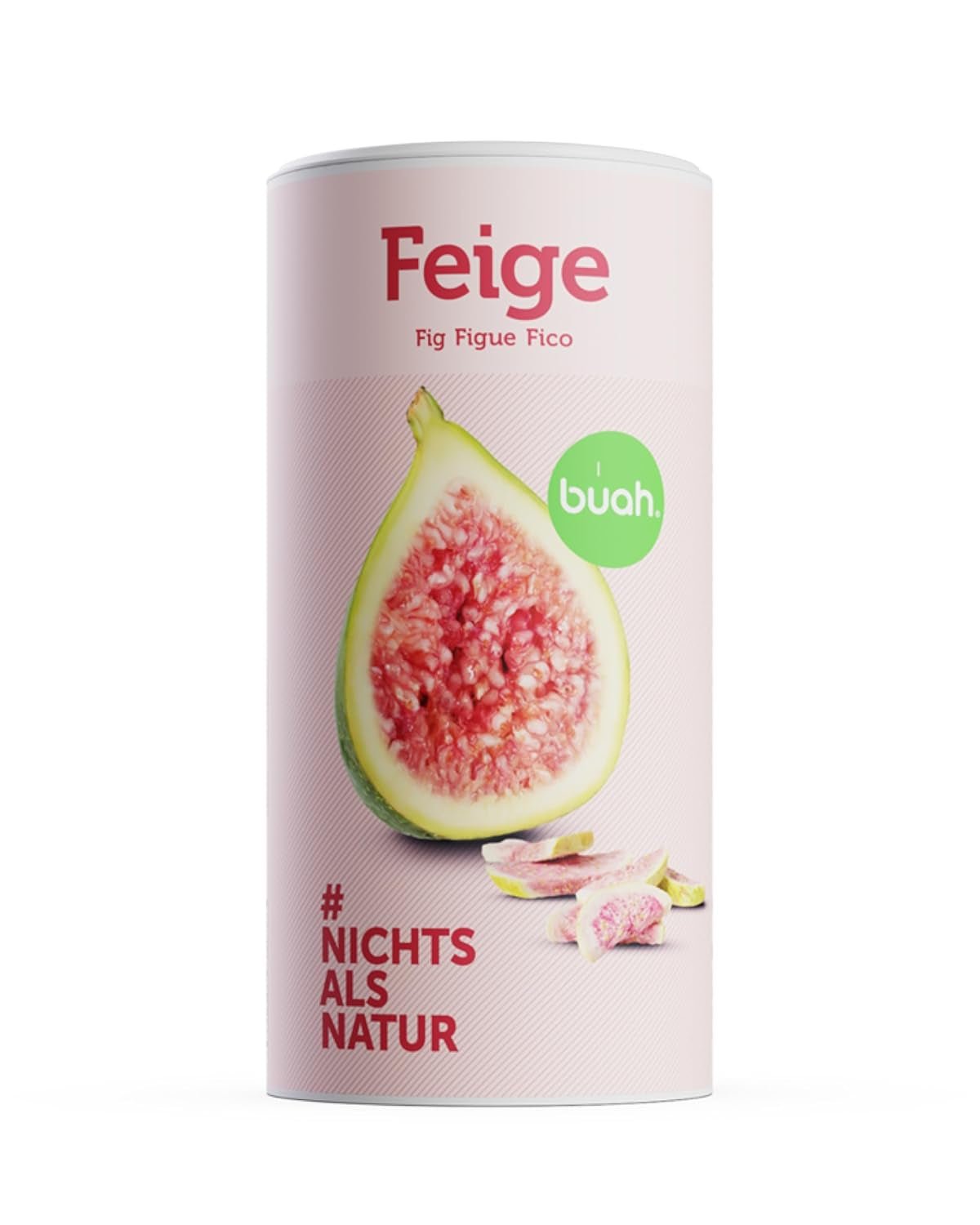 BUAH® Figues lyophilisées | Chips de figues En collation, pour muesli et desserts | Substitut idéal aux bonbons | Vegan et sans sucre ajouté | 220g Naty Shop produits déshydratés 220G (1 paquet)