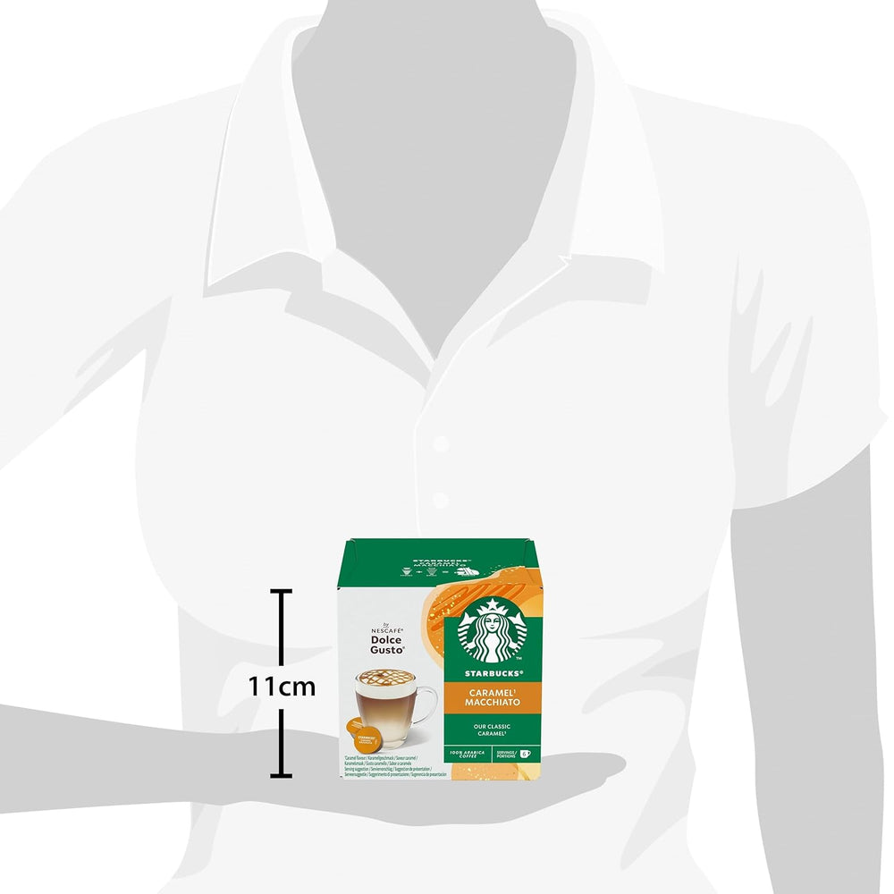 STARBUCKS Caramel Macchiato par Nescafé Dolce Gusto Kaffeekapseln 6 x 12 (72 Kapseln)