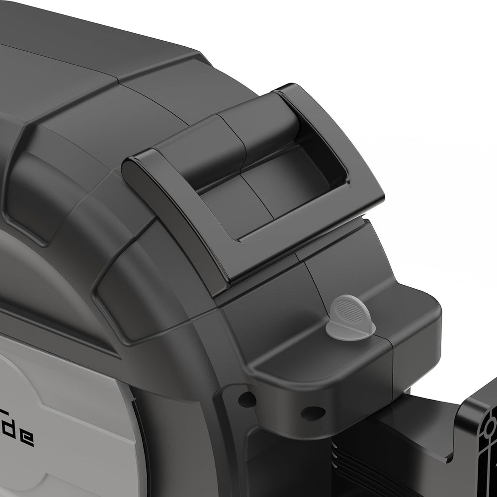 Enrouleur de tuyau automatique Güde 20-2-2 1/2 (pour montage mural, rotation à 180°, tuyau de 20 m, jet d'eau, support mural, enroulement automatique, butée d'enroulement, poignée de transport, 2 raccords rapides)