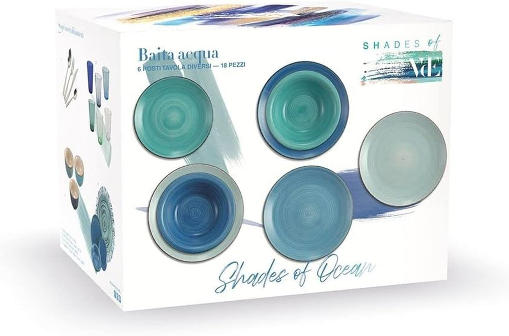 VDE 1996 Baita Acqua Ocean 5907301 Service de table au mur, 18 pièces