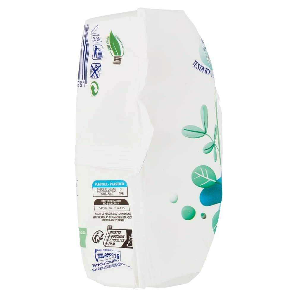 Lingettes à langer Baby Sensation à l'eau pure, formule à 98% d'eau purifiée avec effet nettoyant pour la peau, testées dermatologiquement, pack économique Lingettes humides pour bébé Naty Shop