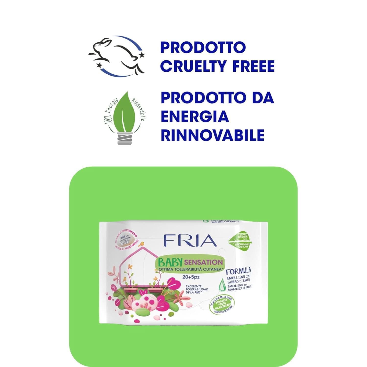 Fria Baby Sensation lingettes nettoyantes Lingettes humides bébé Naty Shop