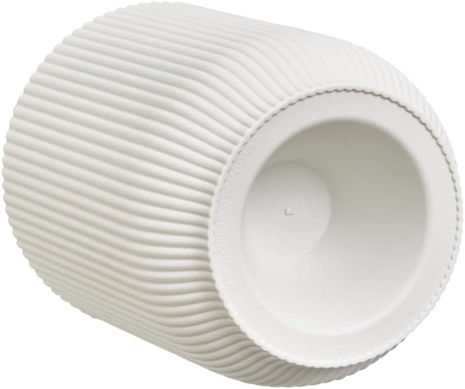 elho Vibes Fold Orchid High 12,5 cm - Pots d'orchidées d'intérieur - Pots de fleurs d'intérieur - Plastique 100% recyclé - Blanc/Blanc soyeux