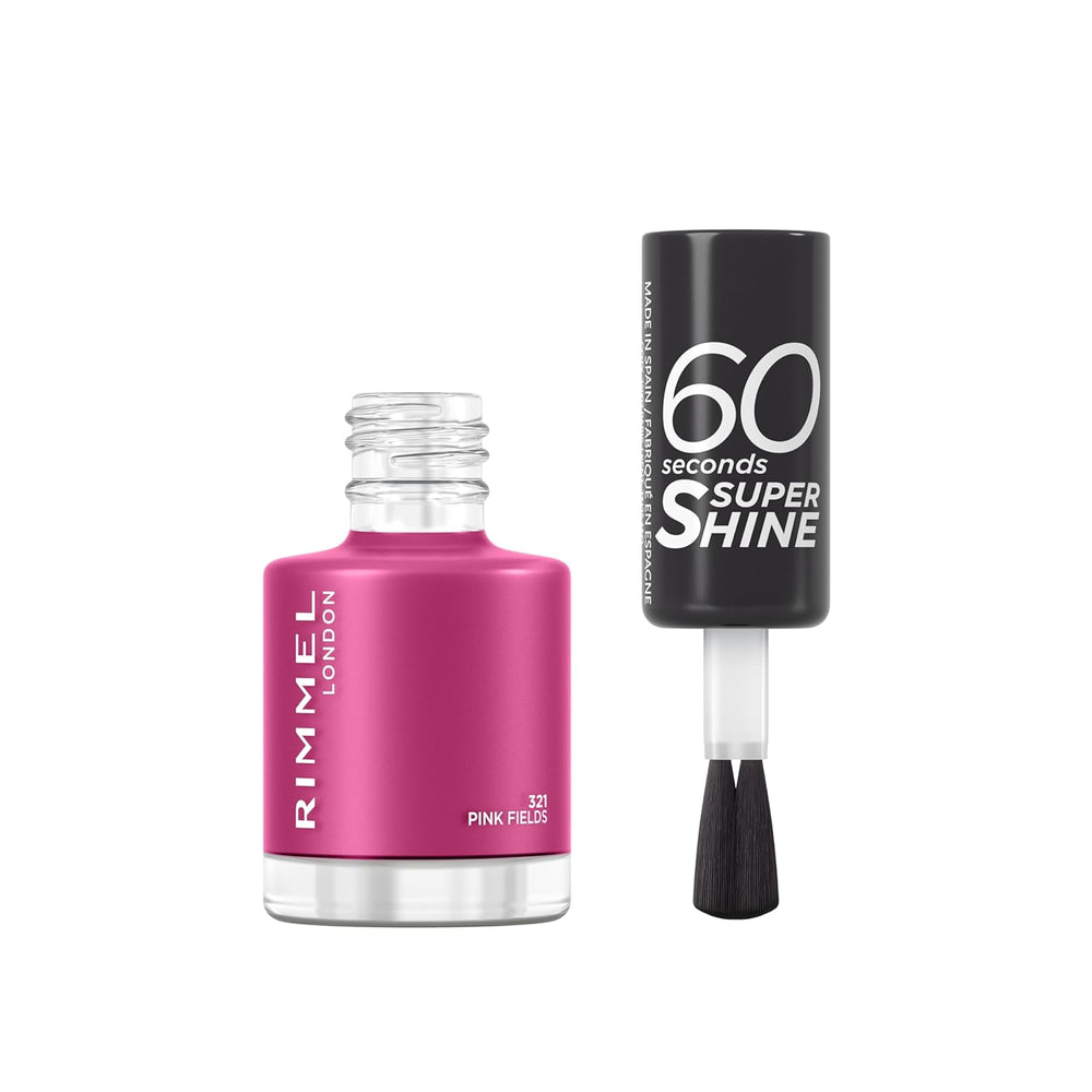 Vernis à ongles super brillant Rimmel 60 secondes - 321 champs roses