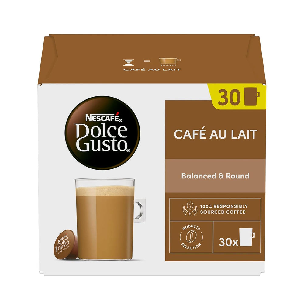 NESCAFÉ Dolce Gusto Café au Lait Kaffeepads, 30 capsules (30 portions)