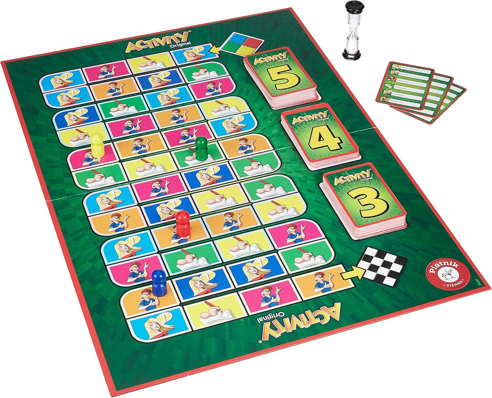 Piatnik 6028 - Joc original cu activități | Joc clasic pentru petreceri și seri de jocuri | Sunt necesare pantomimă, desen și explicații | 2.640 de termeni noi | Maxim 16 jucători posibili