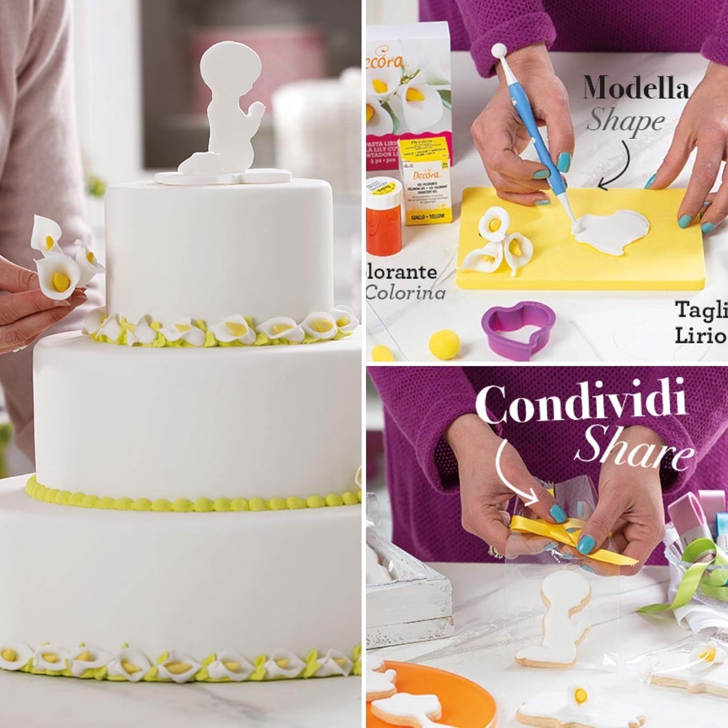 0803022 Set d'emporte-pièces Lily, 5 pièces, Plastique, Violet, 11,5 x 11,5 x 3 cm