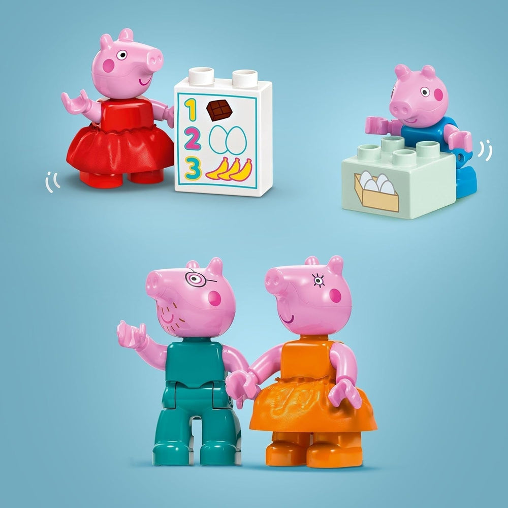 LEGO DUPLO 10434 Le supermarché de Peppa : jouet éducatif créatif et set de jeu, cadeau pour garçons et filles à partir de 2 ans, encourage la dextérité Jeux de construction Besuche den LEGO-Store