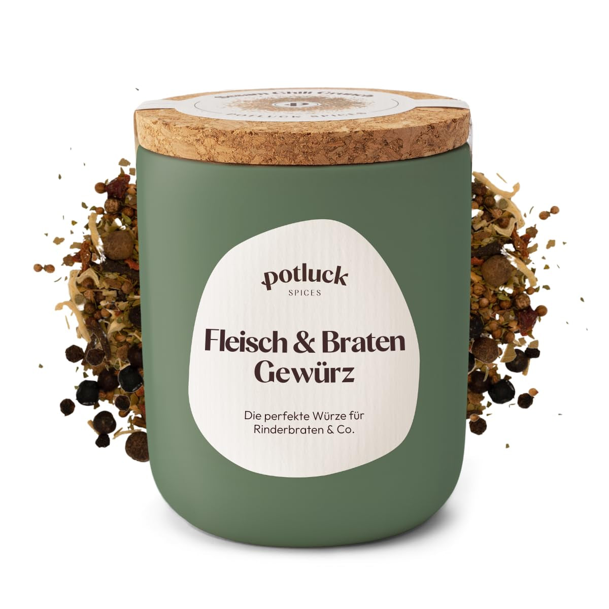 Repas-partage | Burger aux épices | Würzmischung im Keramiktopf | 100g | Végétalien, sans gluten et avec des ingrédients naturels