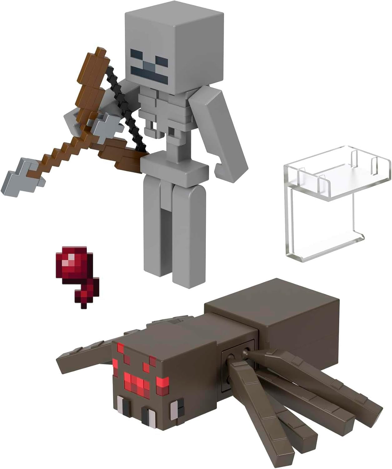 Mattel Minecraft Aprox. 8 cm Action Figure 2-Pack cu 2 figuri și 2 accesorii, figură de colecție ca cadou HLB29 Action figures Naty Shop Titlu implicit
