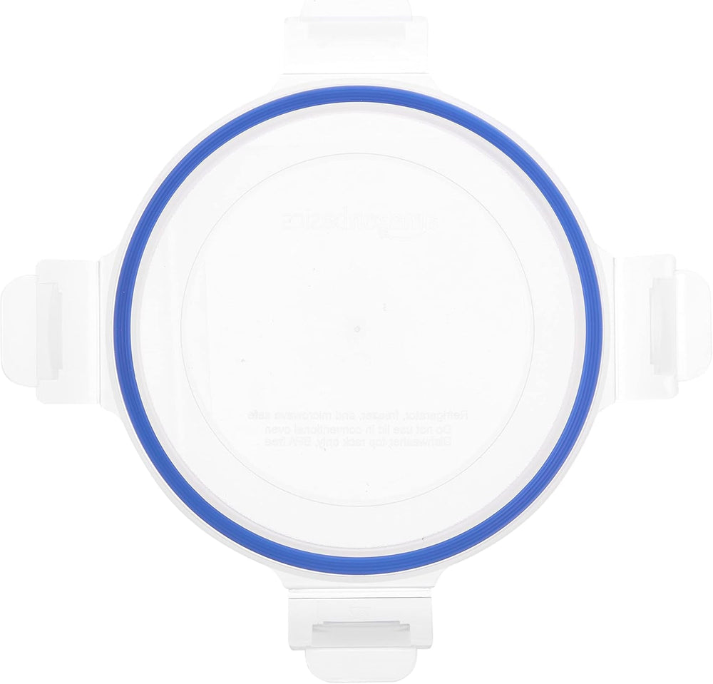 Amazon Basics Lot de 20 récipients alimentaires en verre avec couvercles (10 récipients + 10 couvercles) Boîtes de conservation alimentaires bleu clair sans BPA Naty Shop