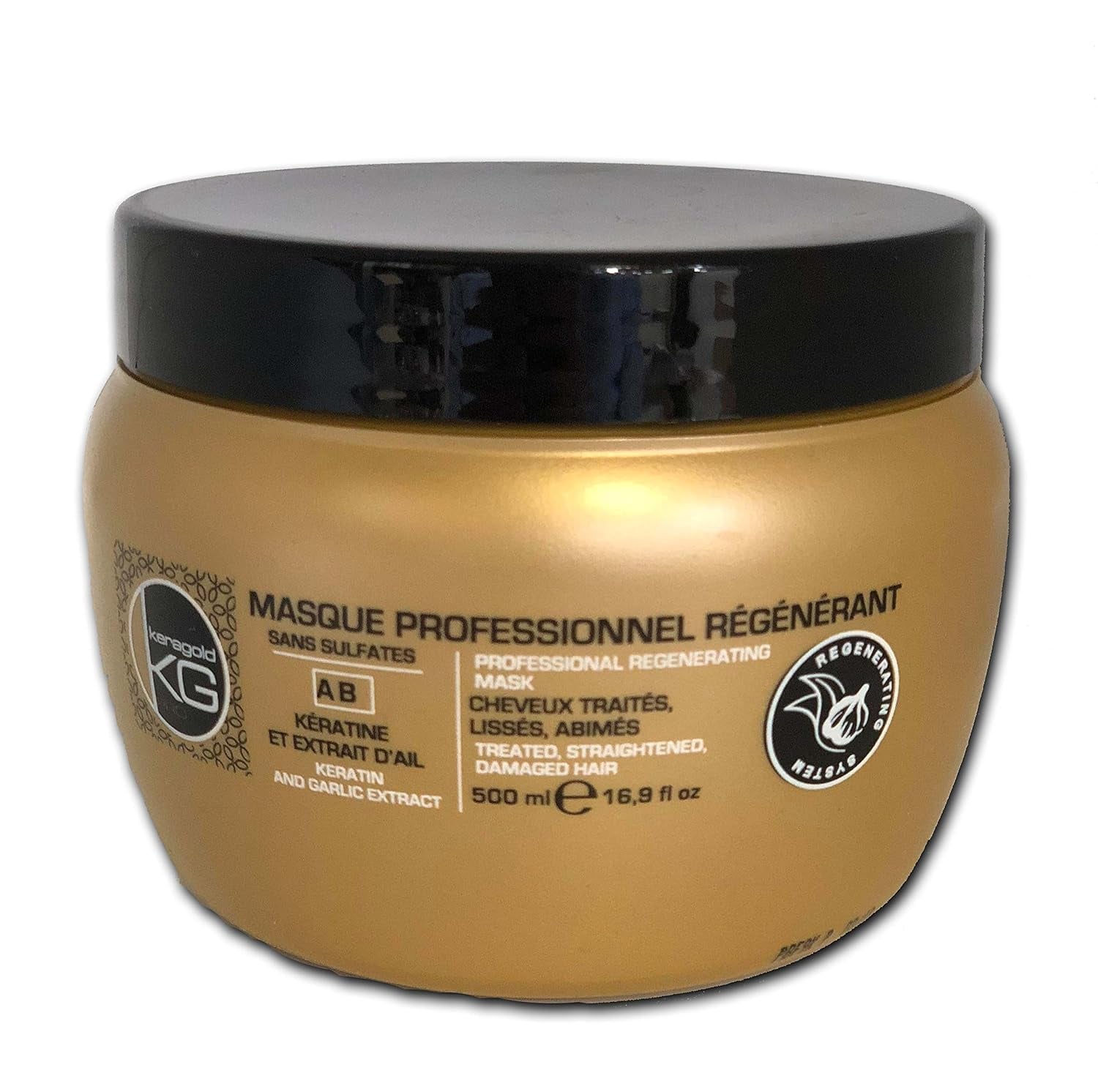 Masque Pro Sans Sulfate à l'Extrait de Kératine/Ail 500 ml Naty Shop Hair Mask Default Title