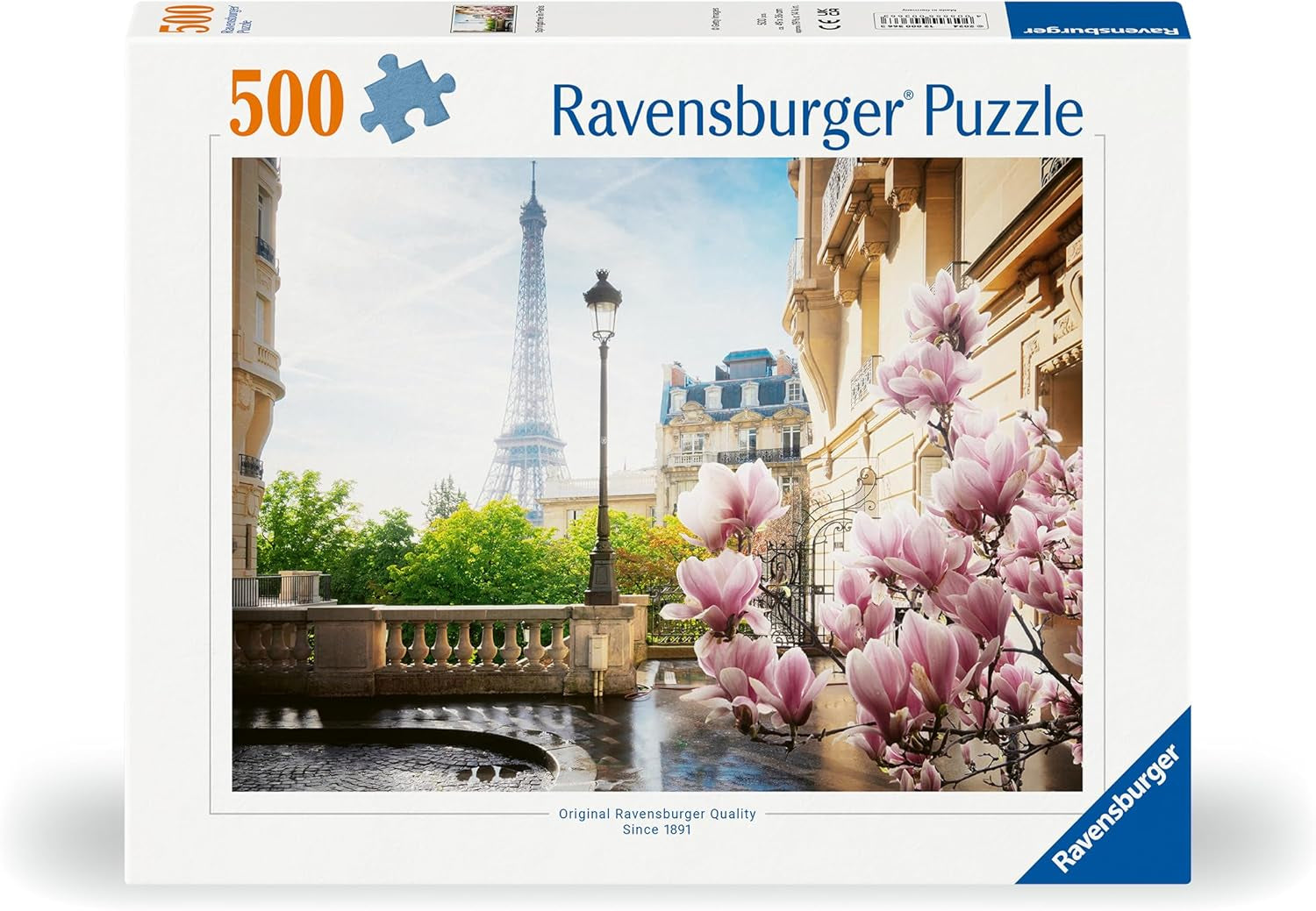 Ravensburger Puzzle 12000366 - Primăvara la Paris - puzzle jigsaw de 500 de piese pentru adulți și copii de peste 12 ani Puzzle Naty Shop