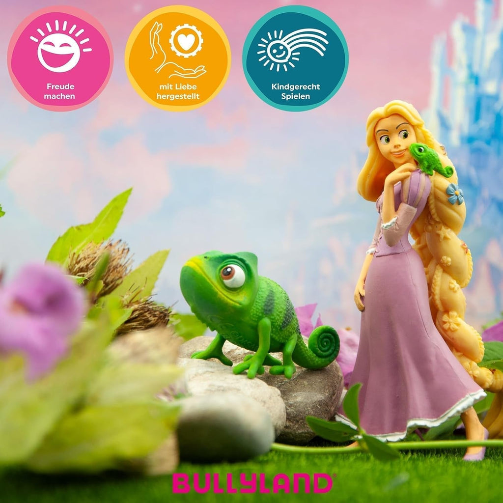 Bullyland 12424 - Figurină Rapunzel cu flori din Walt Disney Rapunzelˆ' Nou vopsită, aprox. 10.6 cm, fidelă detaliilor, ideală ca mic cadou pentru copii de peste 3 ani, boabe Action figures Naty Shop