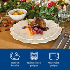 Villeroy & Boch Toy's Delight Royal Classic Service de table 12 pièces, passe au lave-vaisselle et au micro-ondes, blanc, assiettes, service de table pour 4 personnes, vaisselle de Noël, jouets, porcelaine premium
