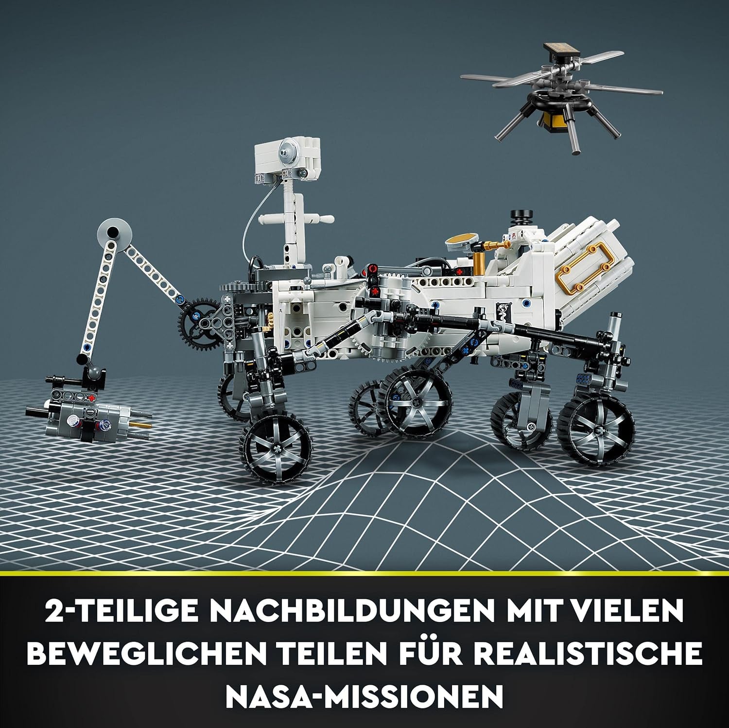 LEGO Space Toy Set 42158 Technic NASA Mars Rover Perserverance avec application AR, jouet de construction scientifique pour filles et garçons Plus de 10 ensembles de construction Besuche den LEGO-Store