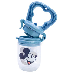 Tataway Disney Mickey Mouse Sucette aux fruits pour bébé en plastique sans BPA avec fonction d'étouffement, lavable et réutilisable