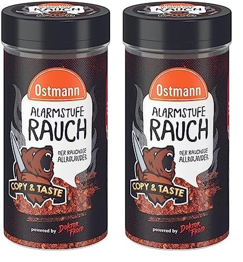 Ostmann Gewürze - Système d'alarme Rauch | Gewürzzubereitung mit Geräucherter Paprika | Pour Burger, Grillfleisch et Co. | Docteur Freud 115 g à Streuer