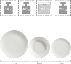 Service de table SÄNGER New Port, 36 pièces, pour 6 personnes | LA COLLECTION PREMIUM