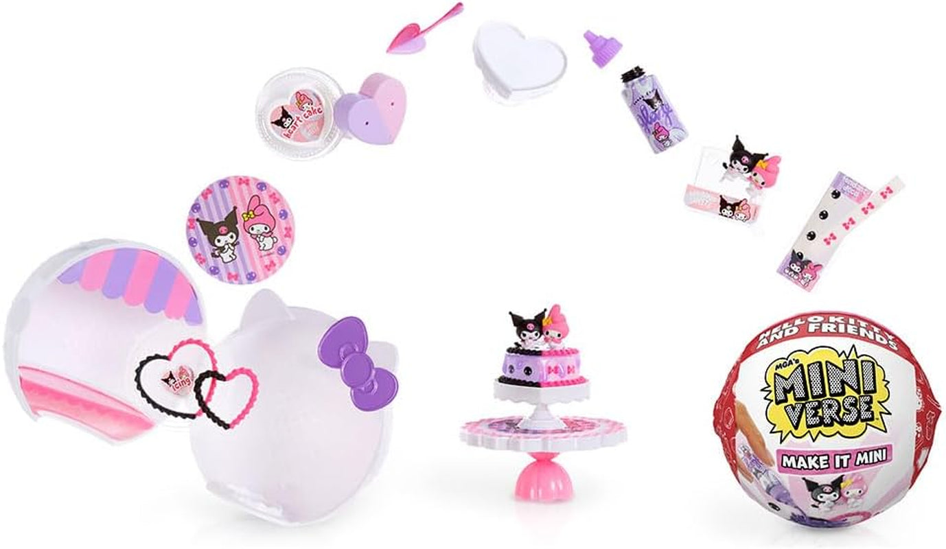 MGA's Miniverse Make It Mini Hello Kitty and Friends Serie 3 – Mini-Sammlerstücke, Sanrio, Retro-Schreibwaren-Nachbildungen, Basteln, DIY, für Sammler und Kinder ab 8 Jahren