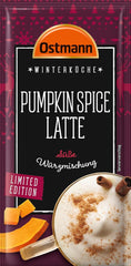 Ostmann Gewürze – Pumpkin Spice Latte Würzmischung, zum Einrühren in Milch mit Kaffee ou Espresso, mit Kürbispulver, 16 g im Beutel (Verpackungsdesign kann abweichen)