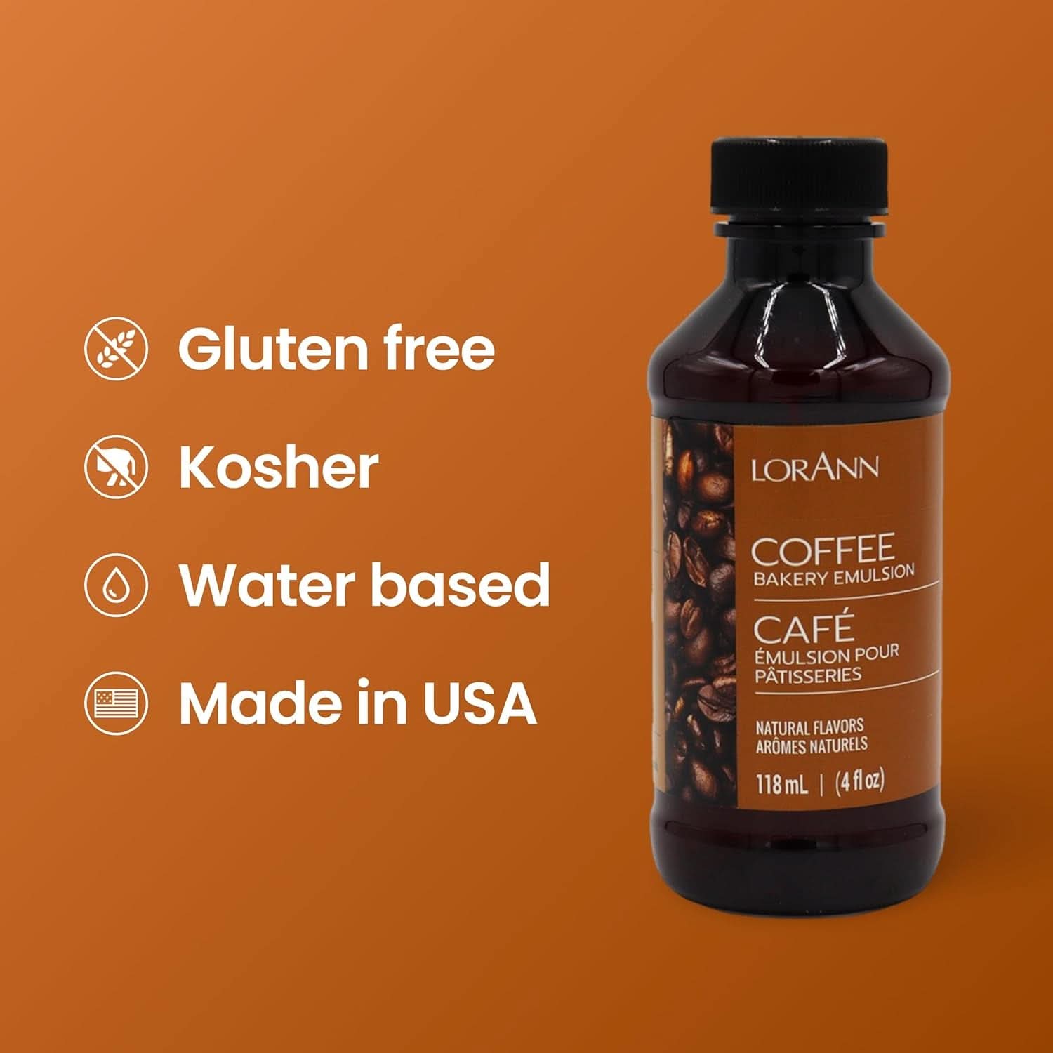 LorAnn, Émulsion au goût de Café, 118 ml Aromas Naty Shop