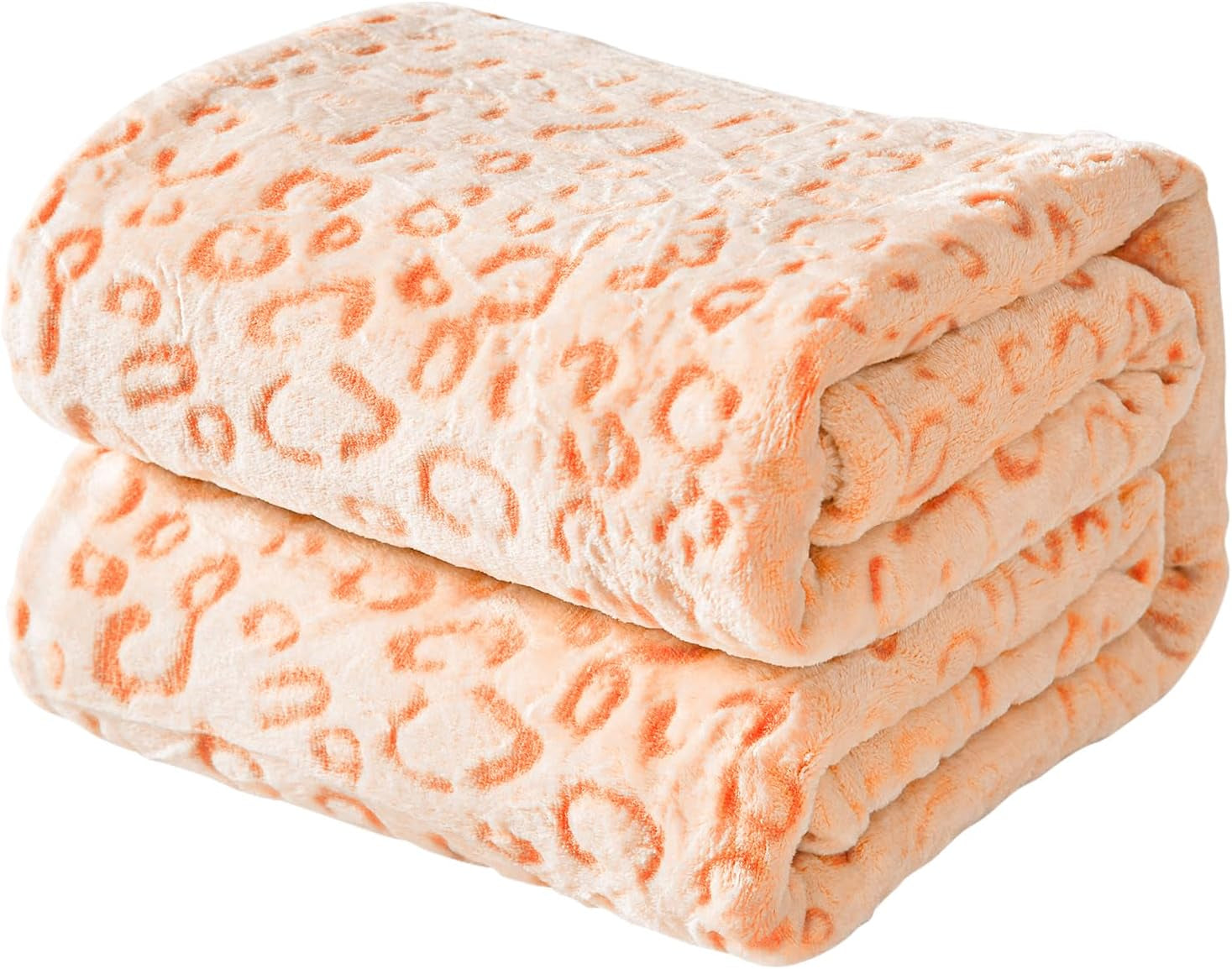 FY FIBER HOUSE Jeté polaire en flanelle Couverture en microfibre à imprimé guépard 3D 228 x 274 cm Couettes et couettes violettes Naty Shop Imprimé léopard orange 60"X80"