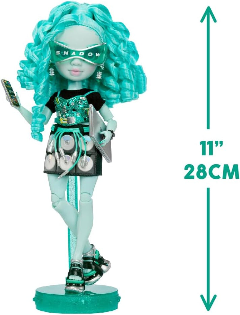 Rainbow High Shadow High Serie 3 - Berrie Skies - Vert Modepuppe - Tenues modernes et plus de 10 accessoires de jeu de Bunte - Idéal pour les enfants de 4 à 12 ans et les petits