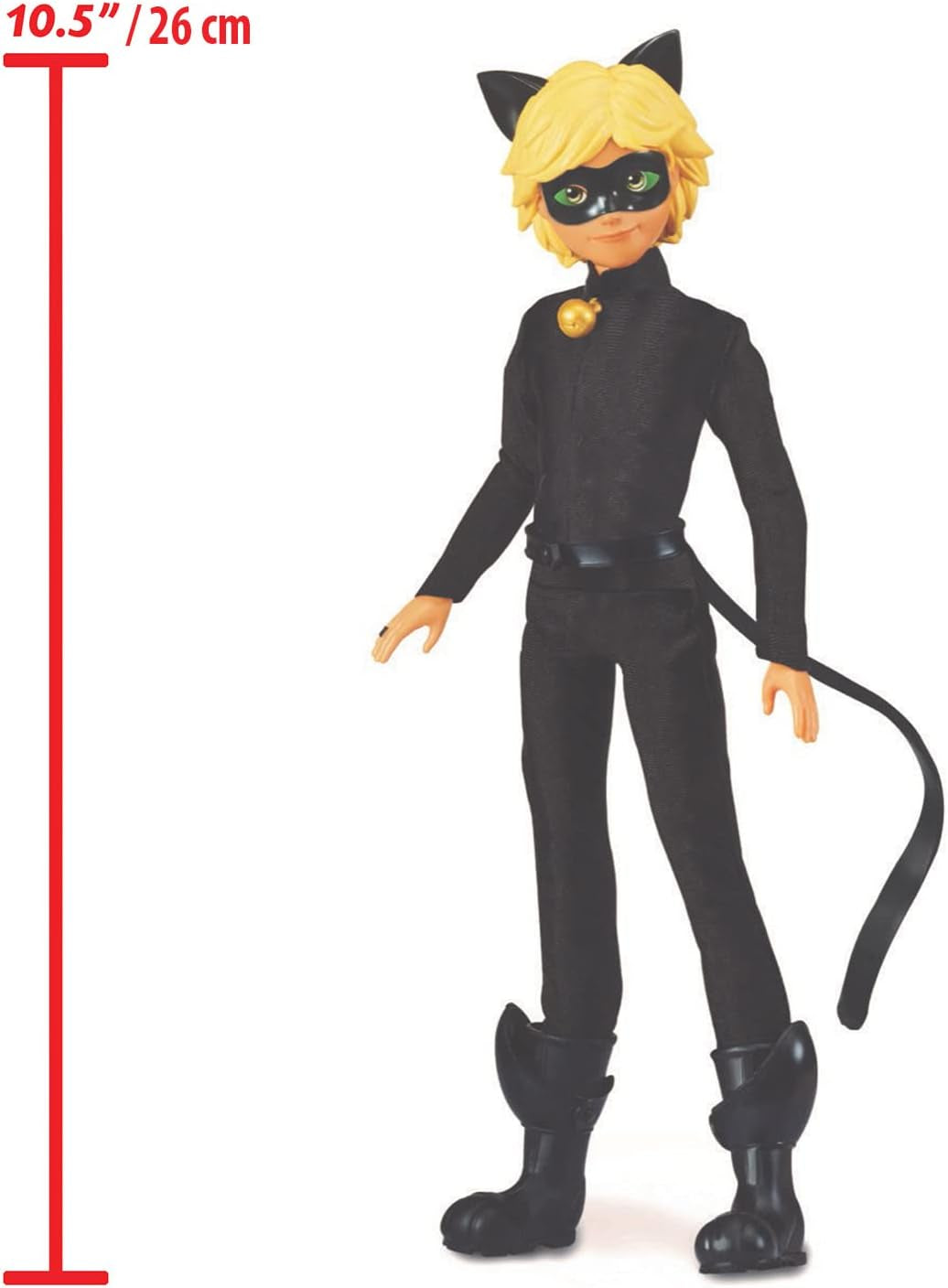 BANDAI - Miraculous - Păpușă Miraculous Cat Noir și Adrien - Păpușă manechin 26 Cm și cele 2 ținute ale ei - Jucărie Miraculous - Păpușă super erou articulată - Jucărie pentru copii de la 4 ani - P50356 Papusi Naty Shop