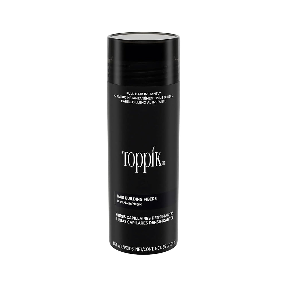 Cheveux dispersés châtain foncé pour des cheveux plus fournis en quelques secondes Poudre capillaire pour un look authentique Perte de cheveux en cas de perte de cheveux Pour hommes femmes 55 g Naty Shop Hair Care Noir 55 G (1 paquet)