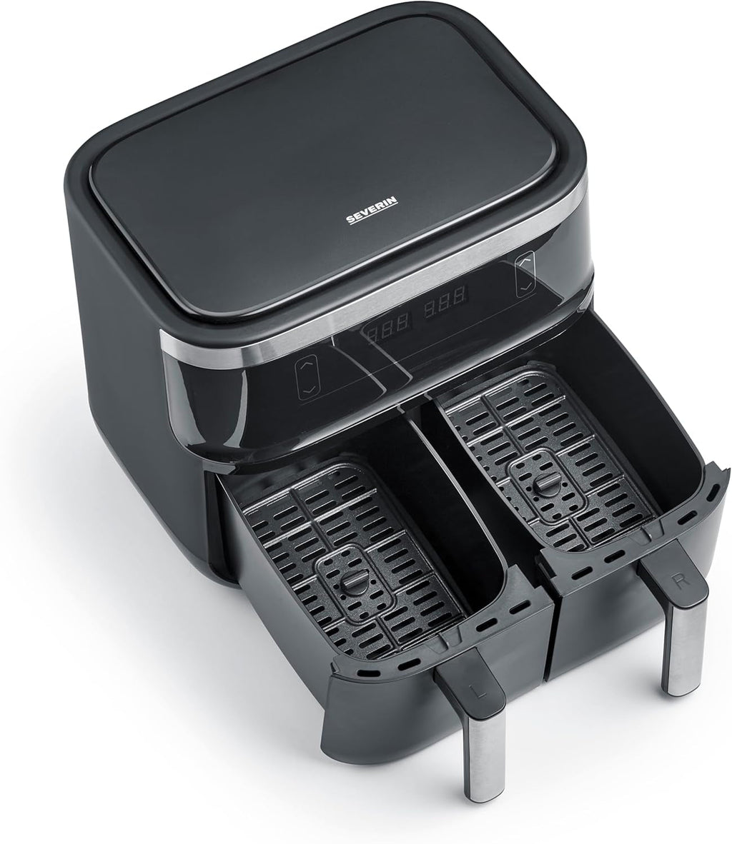 SEVERIN Friteuză cu aer cald dublă cu cameră de gătit de 2 X 3,8 L, 8 programe automate Electrocasnice Naty Shop