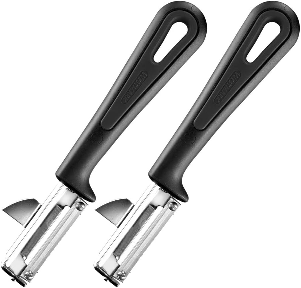 Westmark 29092270 Sparschäler Gallant, Pp/Tpe/Edelstahl, Schwarz/Red, 16,5 X 3,7 X 2 Cm Eplucheur Naty Shop Gentle set 2 pièces