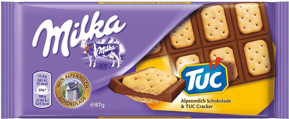 Milka Cow Spots – Chocolat au lait alpin avec chocolat blanc au design Cow Spot – 24 x 90 g