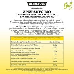 Amarante bio 5 kg, grains crus en grains, graines issues de cultures biologiques contrôlées, riches en fibres, minéraux et vitamines, forfait économique
