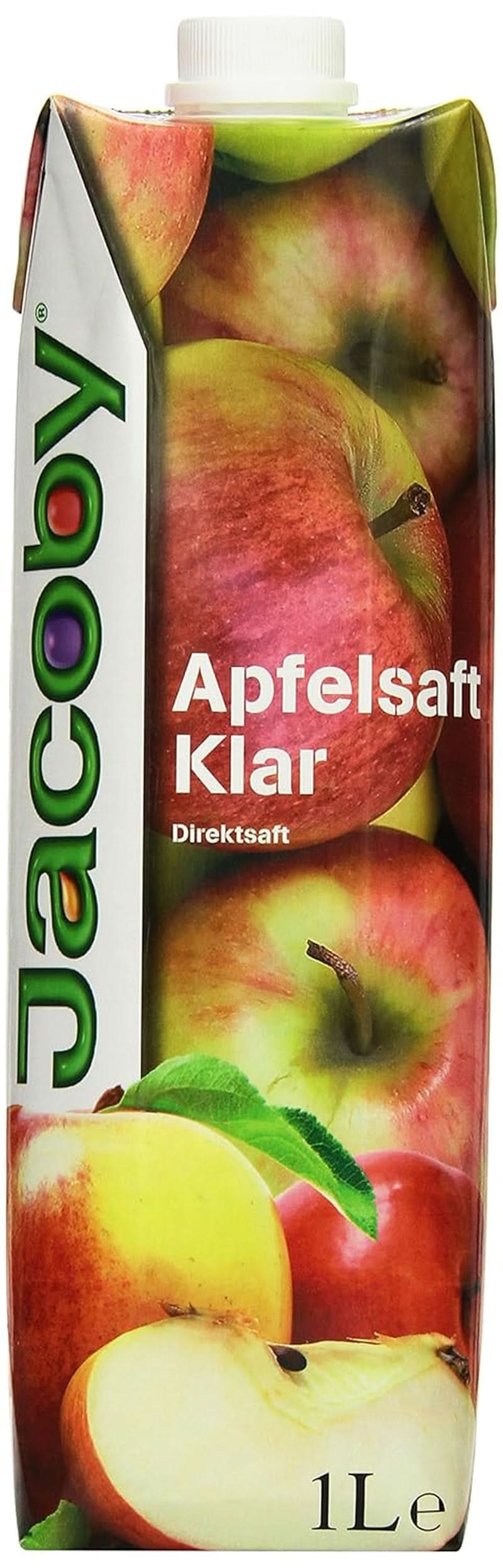 Jus de pomme 100% clair Jacoby, 6 x 1 litre Boissons sans alcool Naty Shop