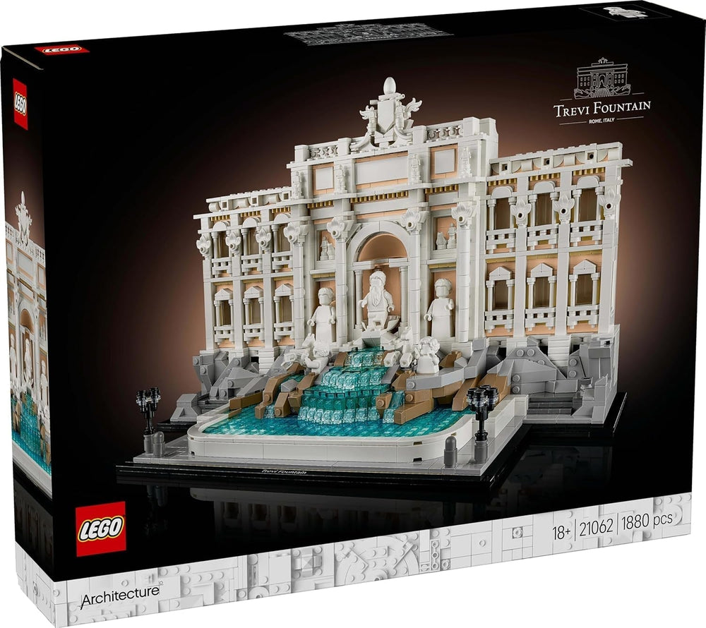 Fontaine de Trevi LEGO Architecture - Modèle d'un monument de Rome avec sculptures de figurines - pièce de collection pour bureau et salon - cadeau pour adultes et amateurs d'architecture 21062 Jeux de construction Besuche den LEGO-Store