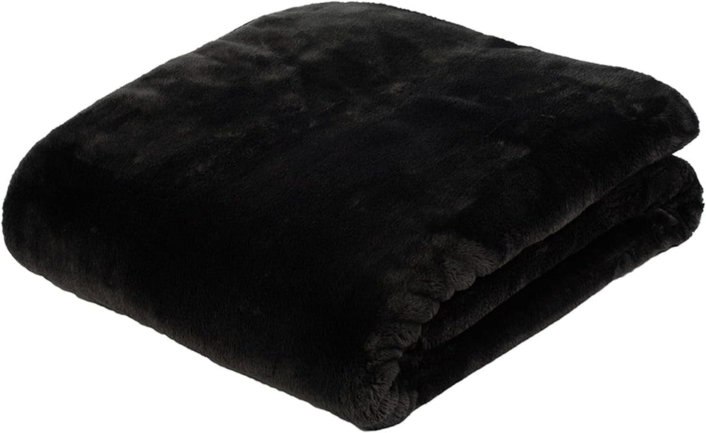 Gözze - Couverture Confortable Sensation Cachemire Premium, 500 G/M², 180 X 220 Cm - Moutarde Lits et Couvertures Besuche den Gözze-Store Noir 130 X 170 Cm