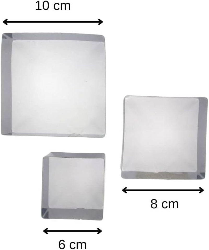 Boîte à biscuits carrée Fackelmann, acier, argent