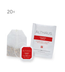 Ceai Althaus GOLDEN APPLE 20 X 2,5G ⋅ Ceai de fructe cu aromă de mere în pliculețe clasice ⋅ DELI PACK