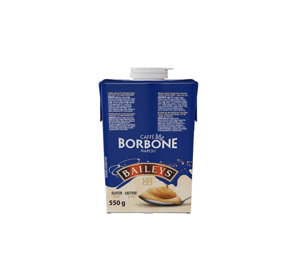 Caffè Borbone Baileys Kaffeecreme - Crème à base de lait sans lactose, café léger, avec Baileys - sans lactose et sans gluten - Emballage carton de 550 grammes